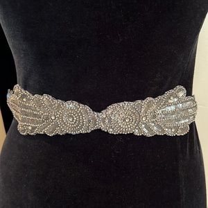 NWOT Amber Babzoe leather & sequins belt